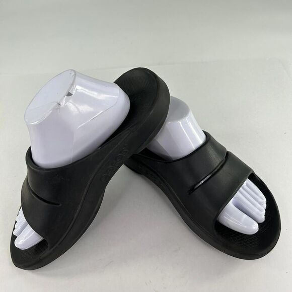 Oofos OOahh Men's Open Toe Slip On Slide US 8 Recovery Sandals Shoes - Picture 5 of 10